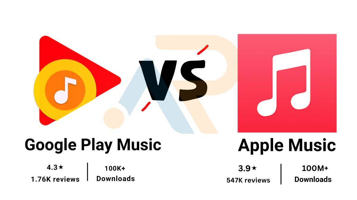 Featured image of Google play music vs Apple Music
