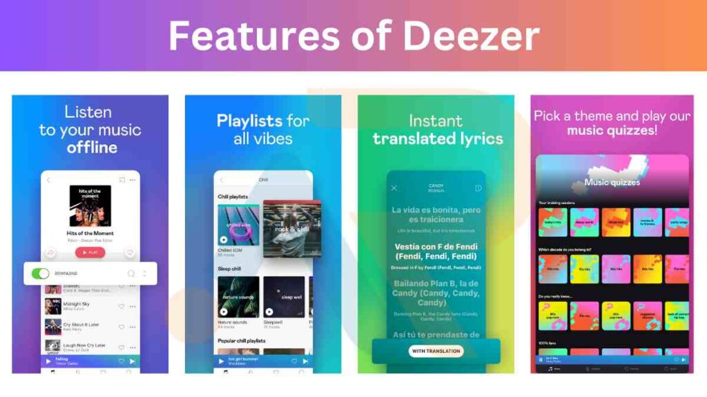 Image of Features of Deezer