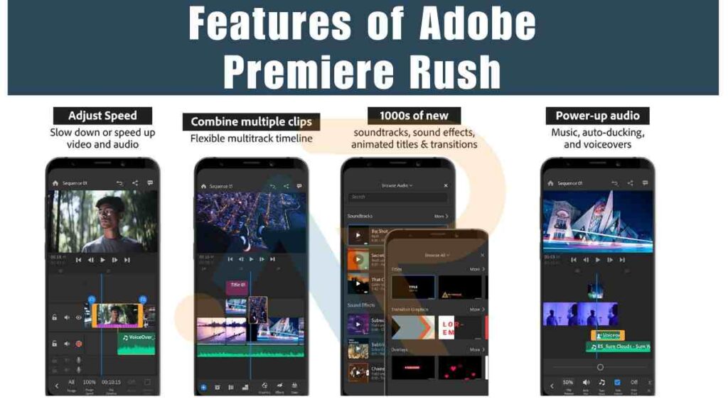 Image show Features of Adobe Premiere Rush