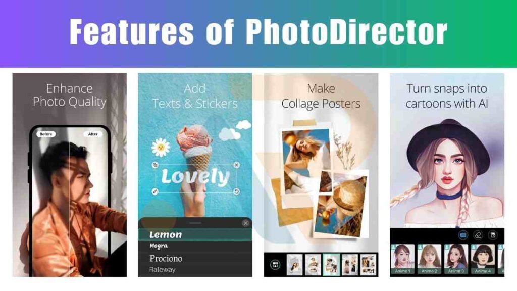 Image show features of PhotoDirector