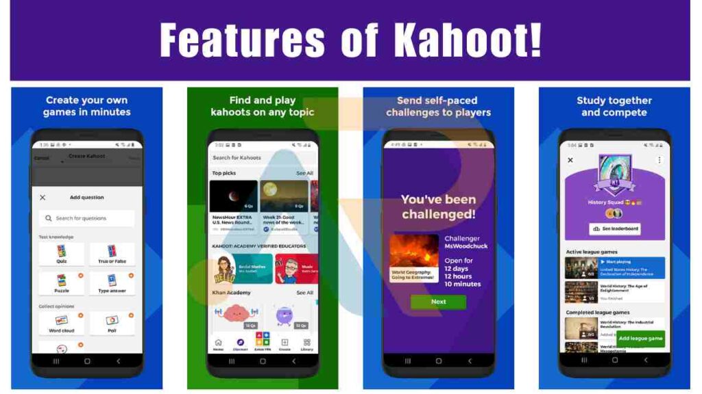 Features of Kahoot