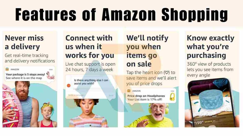 Amazon Shopping app features