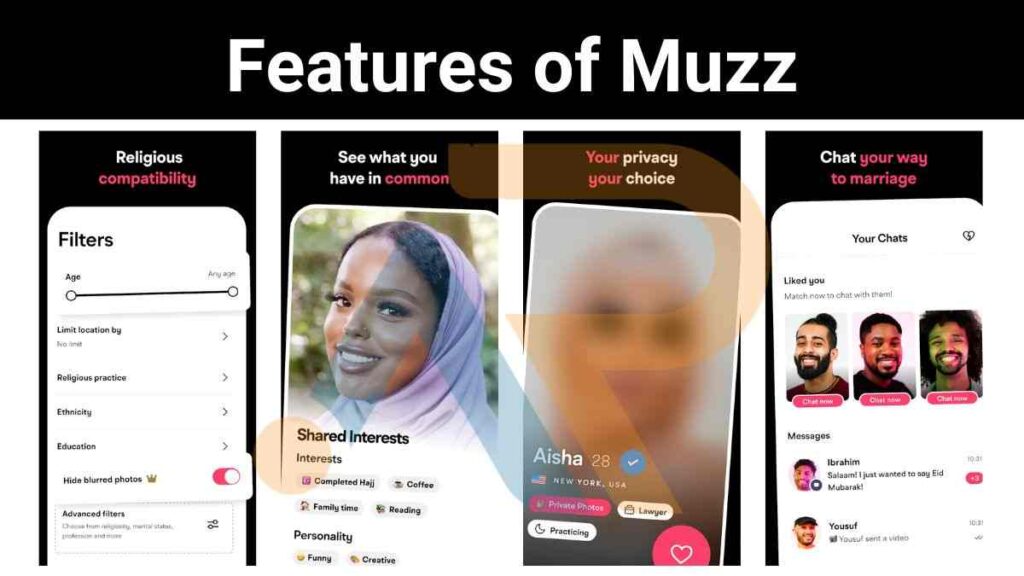 Features of Muzz dating app
