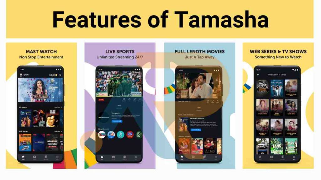 Tamasha app features