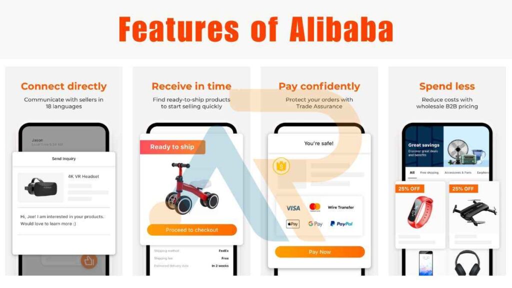 Features of Alibaba app