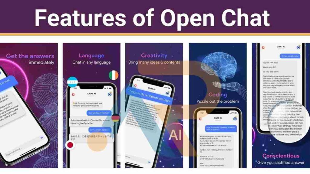 Features of Open Chat App